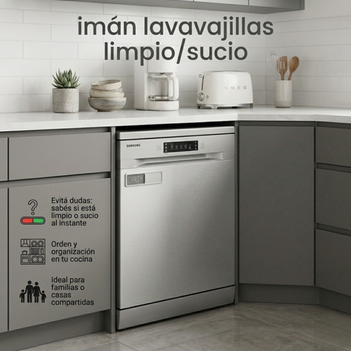 Imán Limpio/Sucio | Sabé al instante si el lavavajillas está lavado